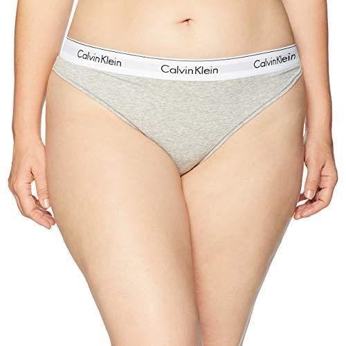 Calvin Klein Women'S Modern Cotton Stretch Thong Panties, Grey Heather,  X-Small - Imported Products from USA - iBhejo