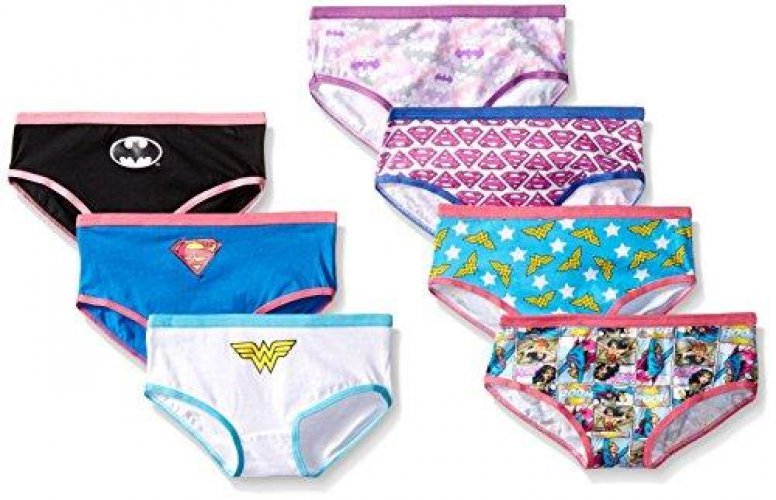Superhero Underwear With Wonder Woman, Batman, Superman Logos And Comic  Prints Sizes 4, 6, 8, 10 - Imported Products from USA - iBhejo