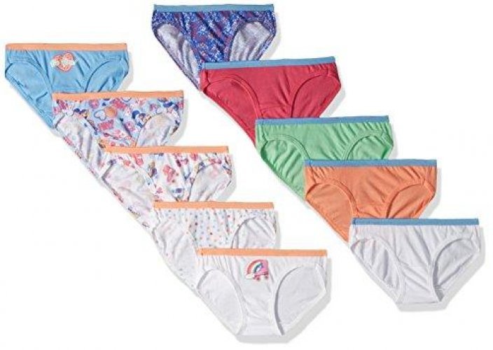Hanes Girls' Underwear Pack, 100% Cotton Bikini Panties For Girls