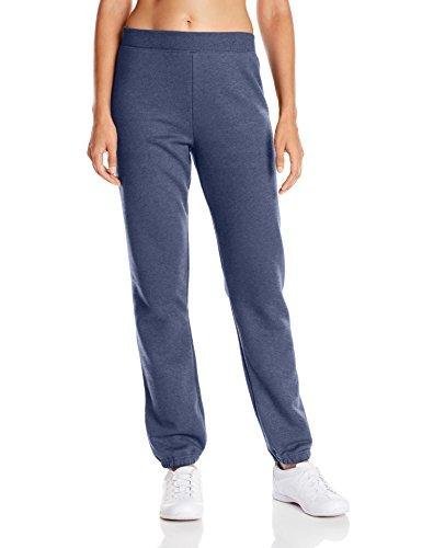 Hanes Womens Ecosmart Cinched Cuff Sweatpants, Navy Heather, Xx